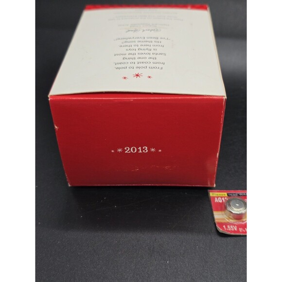 Hallmark I've Been Everywhere Magic Sound Ornament Santa w/Map NIB New Batteries - Picture 11 of 12
